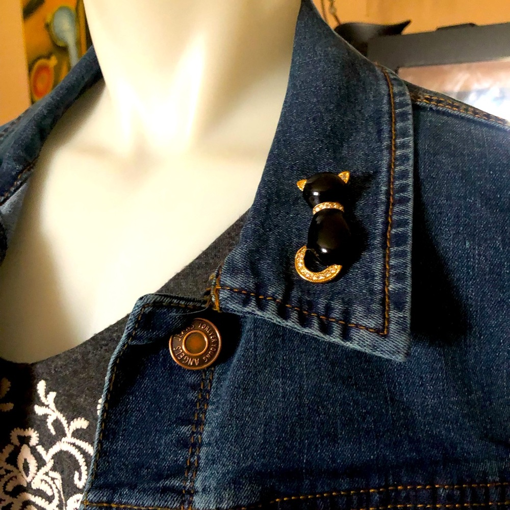 Vintage Black Cat Brooch 💛